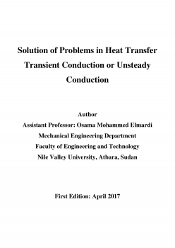 Solution of Problems in Heat Transfer Transient Conduction or Unsteady Conduction ارض الكتب